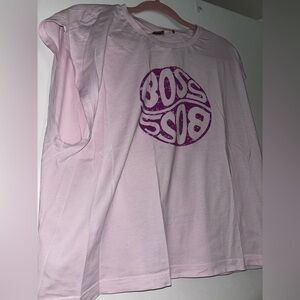 Hugo BOSS Pink Graphic T-Shirt